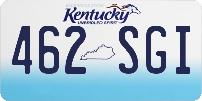 KY license plate 462SGI