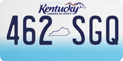 KY license plate 462SGQ