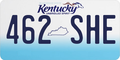 KY license plate 462SHE