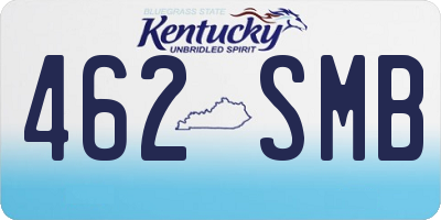 KY license plate 462SMB