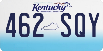 KY license plate 462SQY