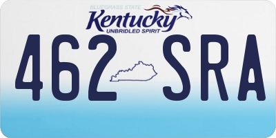 KY license plate 462SRA