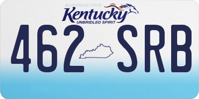 KY license plate 462SRB
