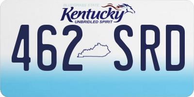 KY license plate 462SRD