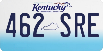 KY license plate 462SRE