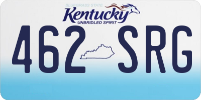 KY license plate 462SRG