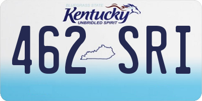 KY license plate 462SRI