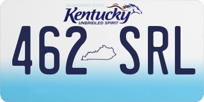 KY license plate 462SRL