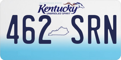 KY license plate 462SRN