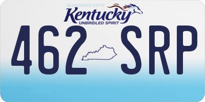 KY license plate 462SRP