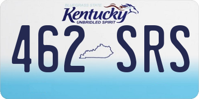KY license plate 462SRS