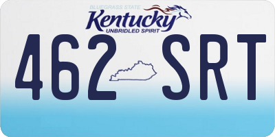 KY license plate 462SRT