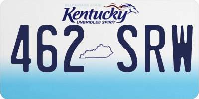 KY license plate 462SRW
