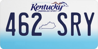 KY license plate 462SRY