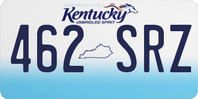 KY license plate 462SRZ