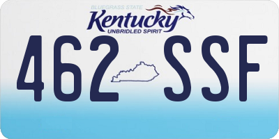 KY license plate 462SSF