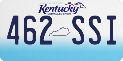 KY license plate 462SSI