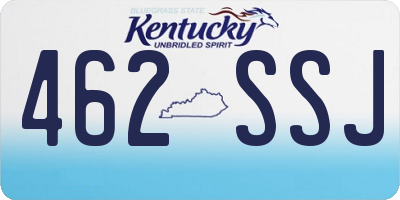 KY license plate 462SSJ