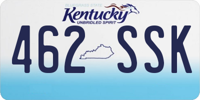 KY license plate 462SSK