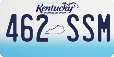 KY license plate 462SSM