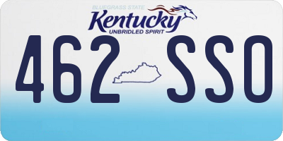 KY license plate 462SSO