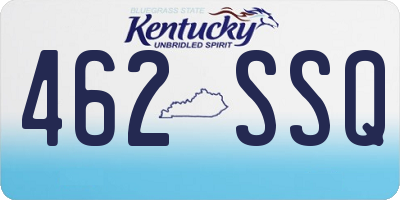 KY license plate 462SSQ