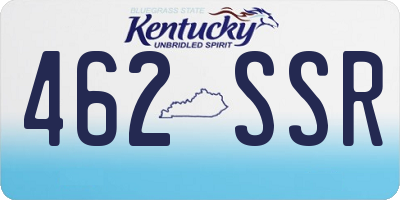 KY license plate 462SSR