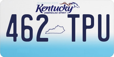 KY license plate 462TPU