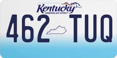 KY license plate 462TUQ