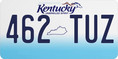 KY license plate 462TUZ