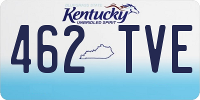 KY license plate 462TVE