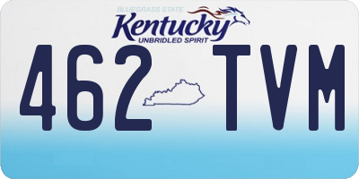 KY license plate 462TVM