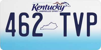 KY license plate 462TVP
