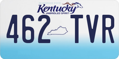 KY license plate 462TVR