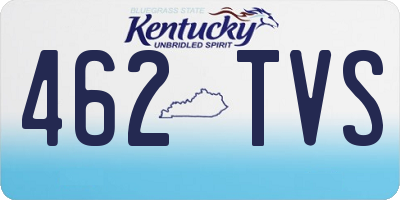 KY license plate 462TVS
