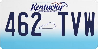 KY license plate 462TVW