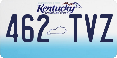 KY license plate 462TVZ