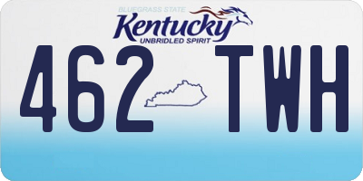 KY license plate 462TWH