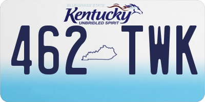 KY license plate 462TWK