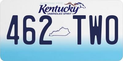 KY license plate 462TWO