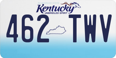 KY license plate 462TWV