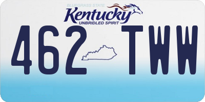 KY license plate 462TWW