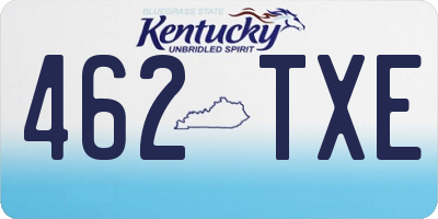KY license plate 462TXE