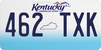 KY license plate 462TXK