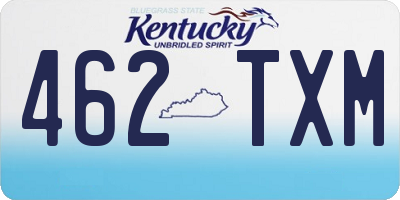 KY license plate 462TXM