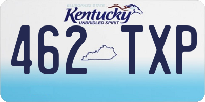 KY license plate 462TXP