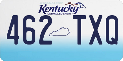 KY license plate 462TXQ