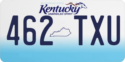 KY license plate 462TXU