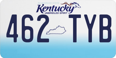 KY license plate 462TYB
