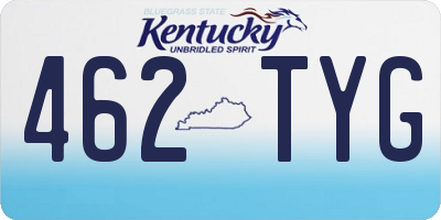 KY license plate 462TYG